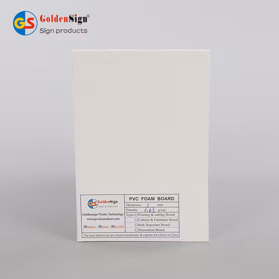 Lead Free 0.55 Density White 18mm PVC Foam Board for Cabinets Making