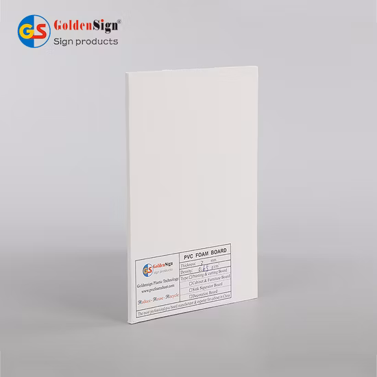 Lead Free 0.55 Density White 18mm PVC Foam Board for Cabinets Making